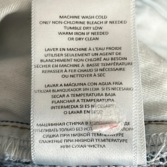 Re/Done 90's High Rise Ankle Crop Jeans in Western Rinse - Size 24 - Picture 10 of 10